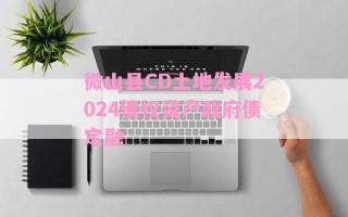 微山县CD土地发展2024债权资产政府债定融