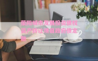荥阳城市发展投资债权资产转让项目政府债定融