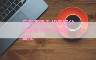 广东河源市JD新区公用事业2025债权收益权