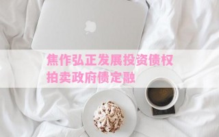 焦作弘正发展投资债权拍卖政府债定融