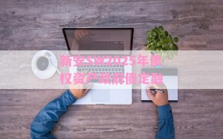 新安SW2025年债权资产政府债定融