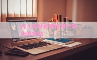 台儿庄财金债权资产政府债定融