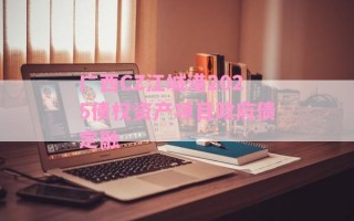 广西CZ江城港2025债权资产项目政府债定融