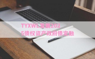 TYXWL发展2025债权资产政府债定融