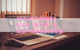 XX市MF产业投资2025年（第二期）债权资产项目政府债定融