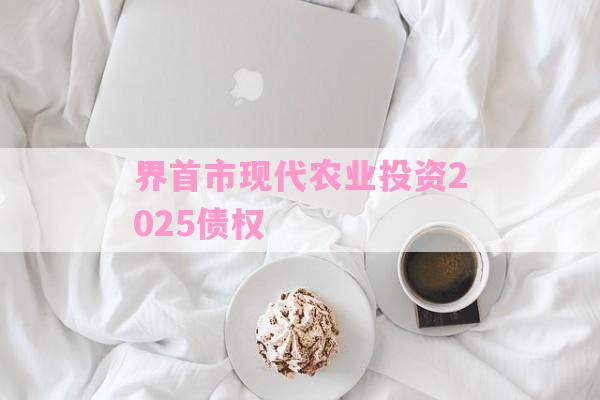界首市现代农业投资2025债权-第1张图片-经验预警网